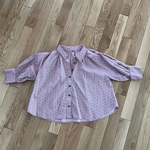 Free People swing button up woven